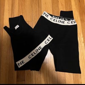 Celine leggings & top both size XS